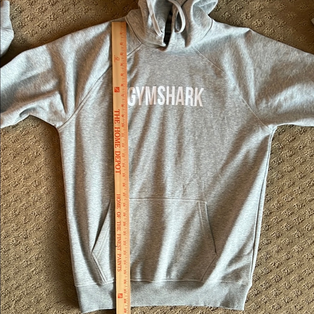Gymshark Gray Graphic Hoodie Sweatshirt - Picture 8 of 8